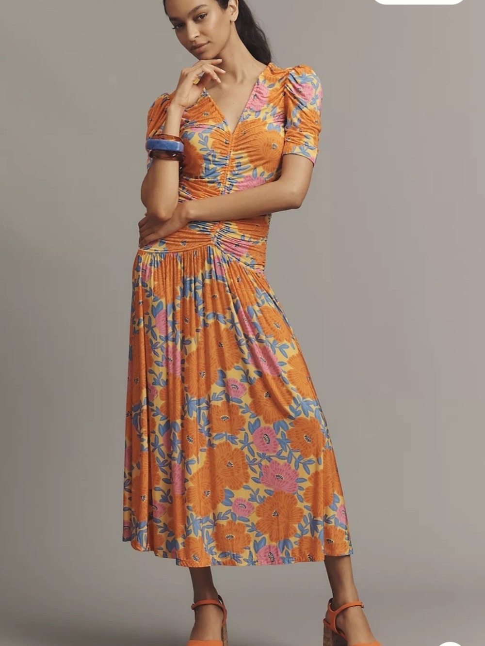 NWT FARM Rio For Anthropologie Floral Rayon Dress Size XL